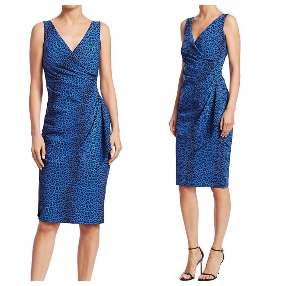 Chiara Boni Charisse Leopard Faux Wrap Dress Saks Exclusive
